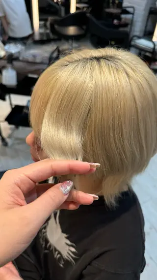 カラー メンズ 有働由良／ハイトーン ／韓国メンズヘアのヘアスタイル