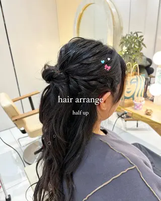 ロング ヘアアレンジ ブリーチなしカラー/ 暖色カラー/艶カラーのヘアスタイル