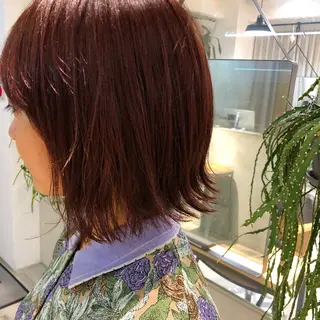 ミディアム カラー 🟩くすみカラー/ボ ブ/ショート/大司のヘアスタイル