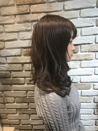 セミロング セキネ シュウヘイのヘアスタイル