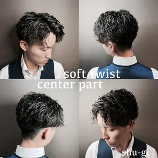ミディアム ヒロ銀座 新橋銀座口店所属・メンズ専門理容師／ shugi🦔のヘアスタイル