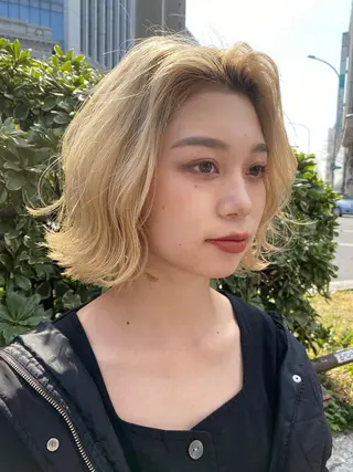 ショート カラー ヘアアレンジ 烏丸韓国ヘア🇰🇷 ayaka🎀のヘアスタイル