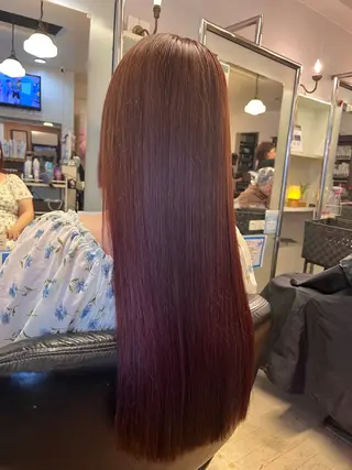 ロング 矢崎 身江子のヘアスタイル