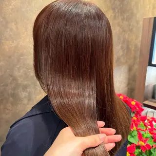 セミロング カラー 松木 花鈴のヘアスタイル