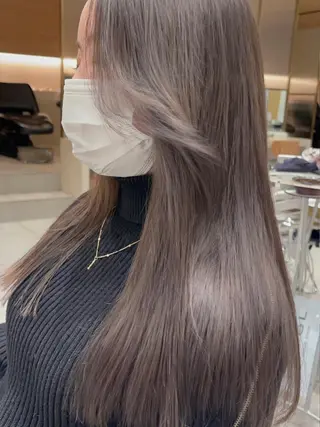 ミディアム カラー 顔周り特化/韓国ヘア /レイヤー/吉野幸大のヘアスタイル