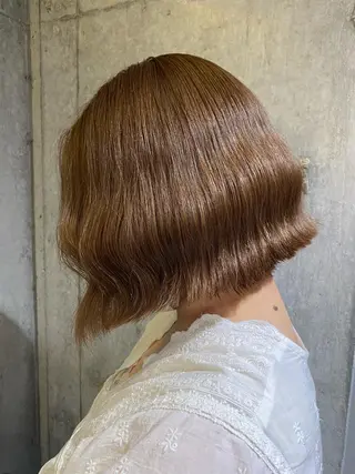 カラー ヘアアレンジ 艶感/韓国風 🤍moeka🤍のヘアスタイル