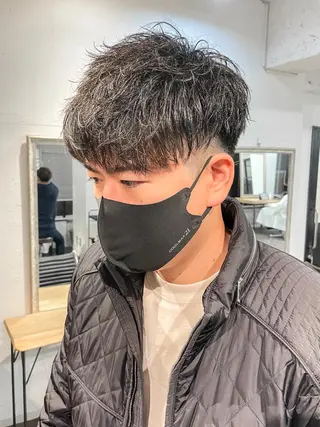 ショート パーマ メンズ メンズパーマ メンズ特化ryoのヘアスタイル