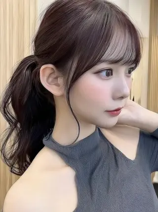 セミロング 縮毛・髪質改善🩰 mai🐰ྀི🤍のヘアスタイル