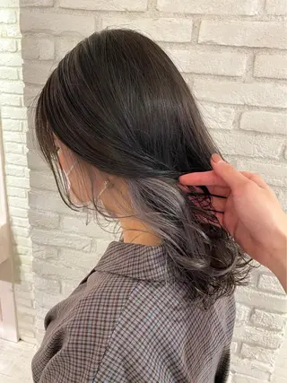 セミロング 林 飛夕也のヘアスタイル