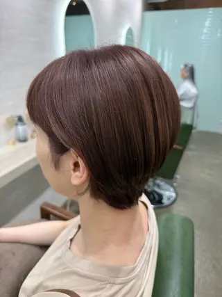 ショート カラー 縮毛矯正/ /関内/あべももこのヘアスタイル