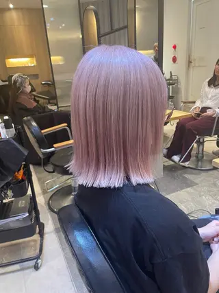 ミディアム カラー KOGA／ パーマモデル募集のヘアスタイル
