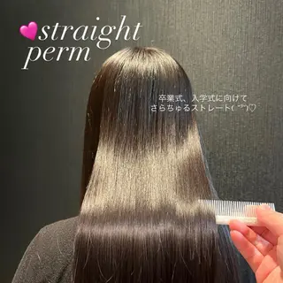 ロング パーマ レイヤーカット/ フェミニン💕/鏡のヘアスタイル