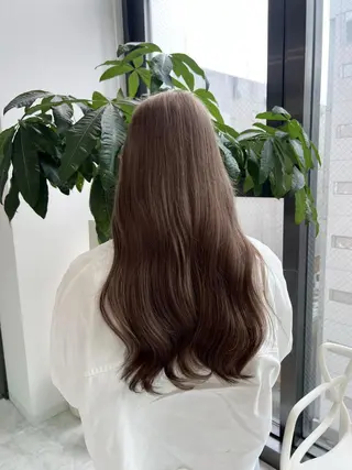 ロング カラー ウルフカットマスター みつきのヘアスタイル