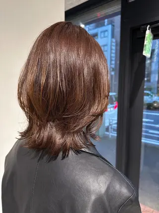 ミディアム カラー ヘアアレンジ 落合　眺 (オチアイ　ノゾミ)のヘアスタイル