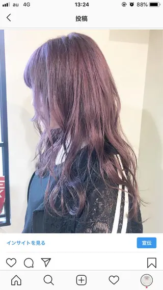 ロング カラー パーマ ヘアアレンジ メンズ キッズ ネイル マツエク・マツパ 🌈デザインヘア職人 Kaede🌈のヘアスタイル