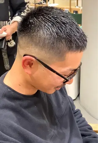 ショート メンズ unopulir 景山　凌のヘアスタイル