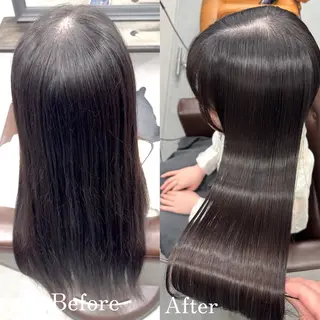 ロング 縮毛矯正/髪質改善 韓国風/MIKIYAのヘアスタイル