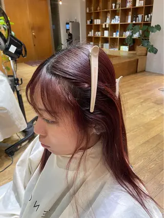 セミロング パーマ 縮毛矯正/レイヤー 🌙児玉光瑠のヘアスタイル