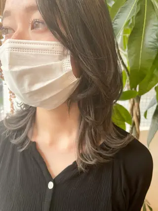 ミディアム カラー CASA 祇園四条のヘアスタイル