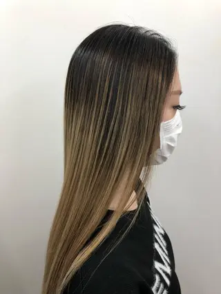 ロング カラー ヘアアレンジ レイヤー/エクステ alpha下妻のヘアスタイル