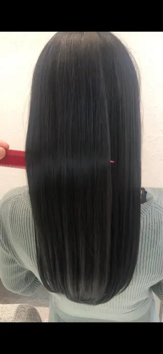 ロング パーマ 縮毛矯正/髪質改善/ 艶髪ササキナツミのヘアスタイル