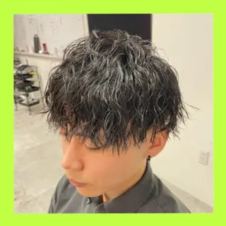 ショート パーマ メンズ メンズパーマ/新潟駅 NOBUTA🔥のヘアスタイル