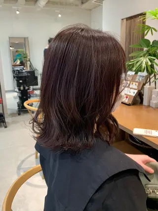 ミディアム カラー 【ミディアムと ロングに特化】島田恋のヘアスタイル