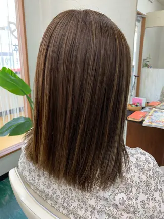ミディアム カラー Hair salon Liebe RYOのヘアスタイル