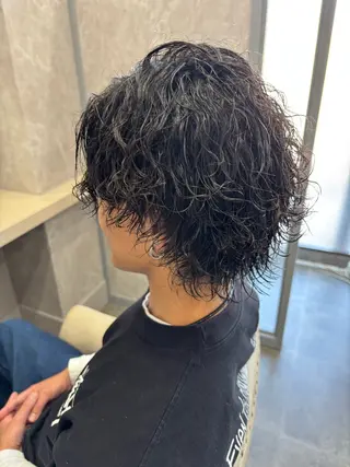 ミディアム パーマ メンズ Lembrant HAIRのヘアスタイル