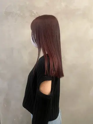 セミロング パーマ ♡トップスタイリス ト/美髪矯正hinaのヘアスタイル