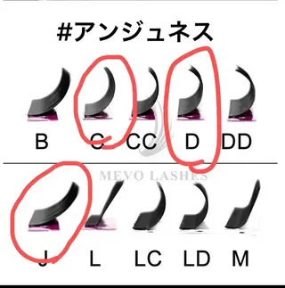 マツエク・マツパ アンジュベル アイラッシュサロンのマツエク・マツパデザイン