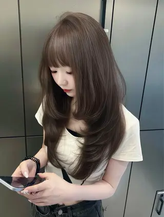 ロング カラー ⛓ワンホンレイヤー 🥀🖤/あいりのヘアスタイル