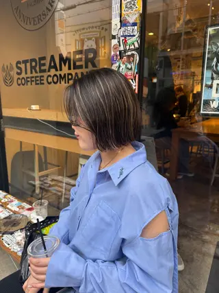 ショート Maho/海外 レイヤー/ハッシュのヘアスタイル