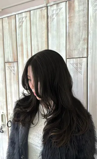 ロング 福田花音/スタイリ スト兼任アイリストのヘアスタイル