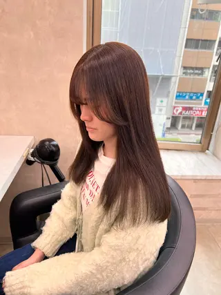 ロング カラー 💖札幌カラー 指名No.1💖玲奈のヘアスタイル