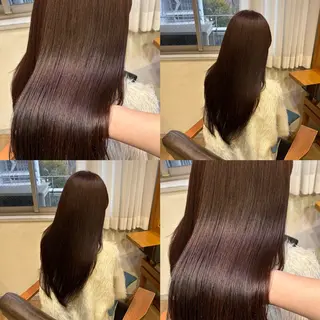 ロング カラー RINNO🌷透明感 カラー/縮毛矯正のヘアスタイル