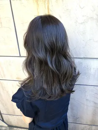 セミロング カラー ヘアアレンジ 髪質改善 MAKIのヘアスタイル