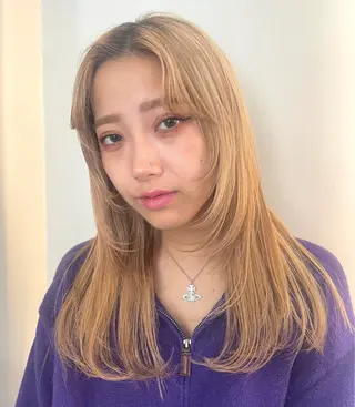 ロング ハイトーン/アレンジ 🎀アオイ🎀のヘアスタイル