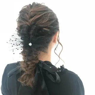 ミディアム ayaka 縮毛矯正レイヤーのヘアスタイル