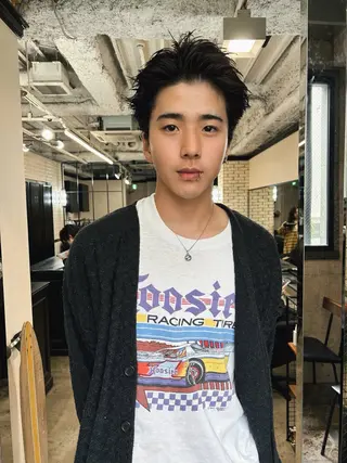 ショート メンズ 地毛風艶カラー🌿 喜多夏海のヘアスタイル