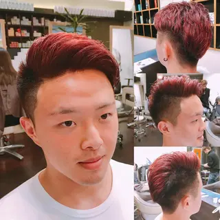 カラー メンズ 前之園 ひかるのヘアスタイル