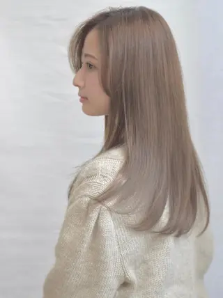 セミロング カラー 🦄垢抜けボブ特化× 暖色カラー未来🦄のヘアスタイル