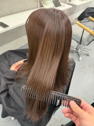ロング カラー ブリーチ×縮毛矯正 💫だいちのヘアスタイル
