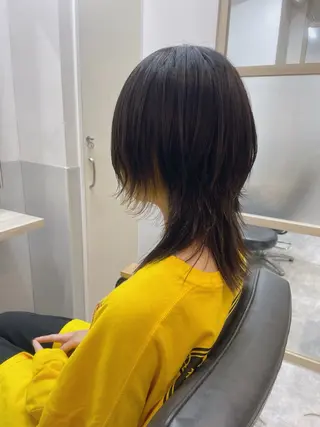 ミディアム EMANON新宿南口所属・☁️ケアブリーチ￤ ウルフ￤Shioriのヘアスタイル