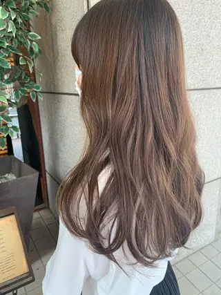 セミロング カラー 韓国ヘアならお任せ！ 小辻李菜💕のヘアスタイル