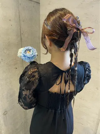 ロング ヘアアレンジ 美髪× ヘアセット✨Araiのヘアスタイル