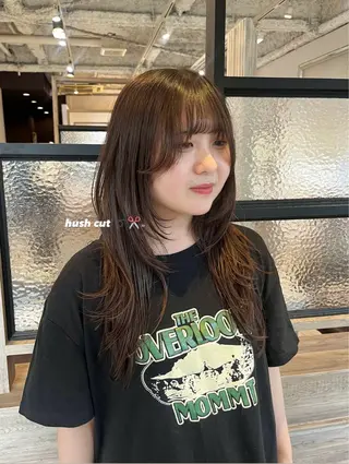 ロング ブリーチなしダブル カラー/なぎ🦖ᩚのヘアスタイル