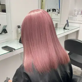 ロング カラー ヘアアレンジ ハイトーン艶カラー 🤍ゆうひのヘアスタイル