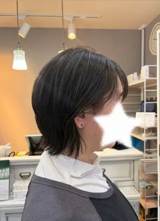 ショート レイヤー/透けカラー ✨KANAのヘアスタイル