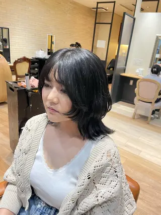 ミディアム Hika.ハイトーン 髪質改善🩵ᩚ🫧のヘアスタイル